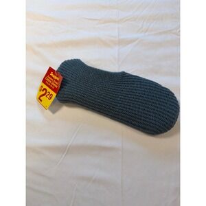 Vintage Snuggers Sweater Socks Ladies Queen 10-13 Blue Made USA NOS NWT